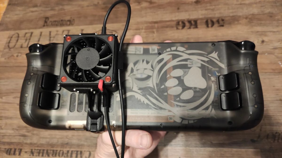 Some added RGB to their Steam Deck using JSAUX's transparent back plate and we're living for it.